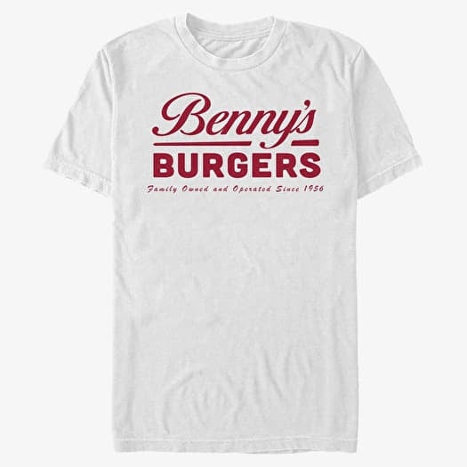 T-shirt Merch Netflix Stranger Things - Benny's Burgers Unisex T-Shirt White
