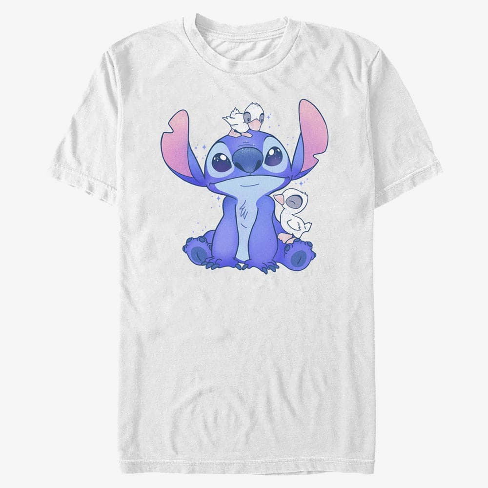 Magliette Merch Disney Classics Lilo & Stitch - Cute Ducks Unisex T-Shirt White