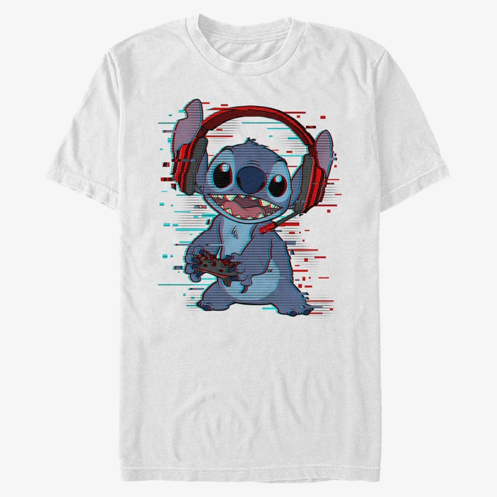 T-shirts Merch Disney Classics Lilo & Stitch - Stitch Games Unisex T-Shirt  White