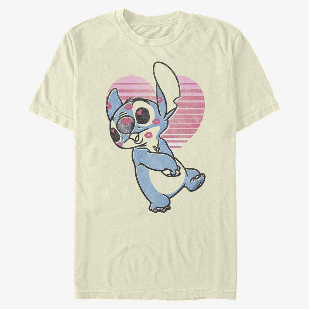 T-Shirts Merch Disney Classics Lilo & Stitch - Kissy Faced Unisex T-Shirt Natural