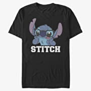 Merch Disney Lilo & Stitch - STITCH Unisex T-Shirt Black