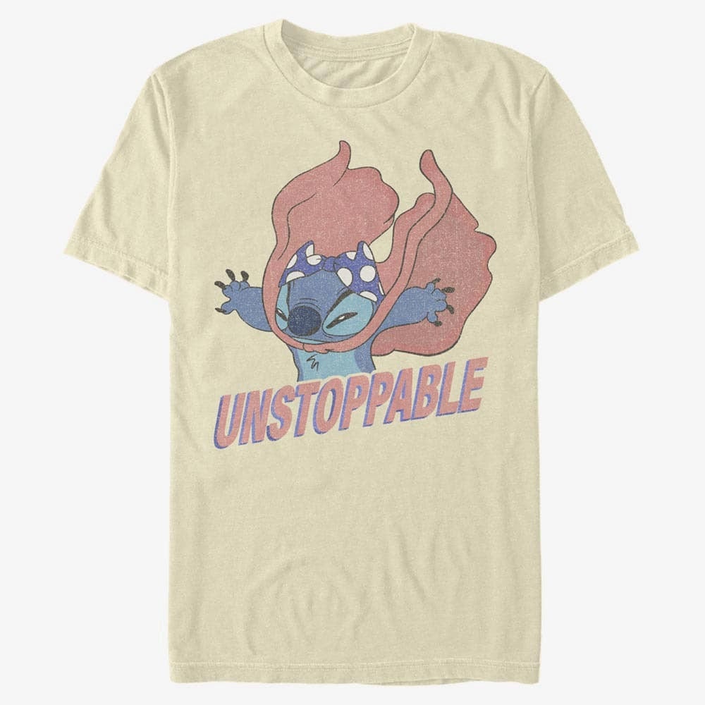 T-shirts Merch Disney Lilo & Stitch - Unstoppable Stitch Unisex T-Shirt Natural