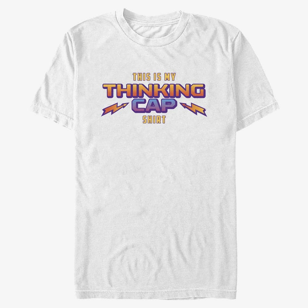 T-Shirts Merch Netflix Stranger Things - Thinking Cap Unisex T-Shirt White