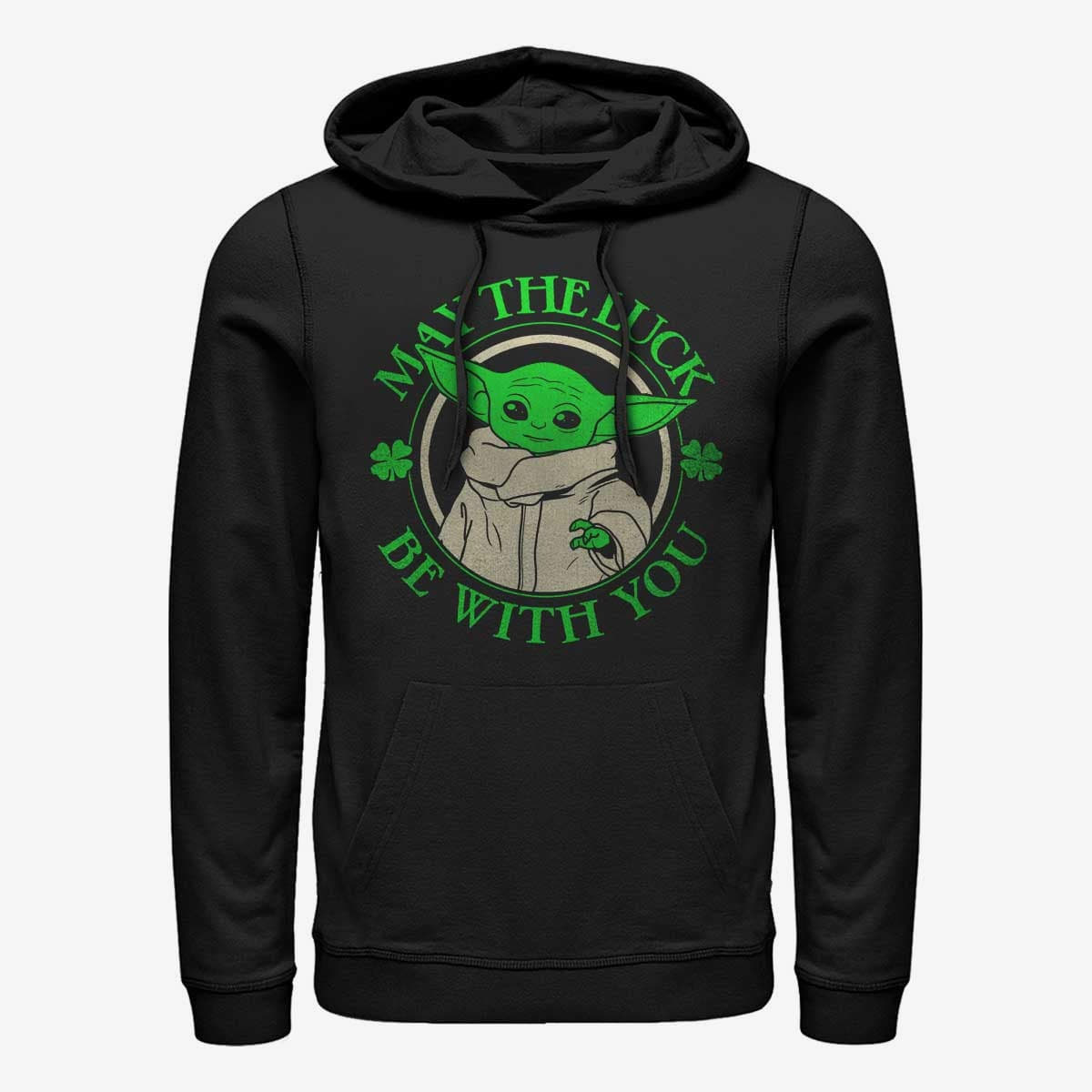Sweatshirts Merch Star Wars: Mandalorian - Luck Of The Grogu Unisex Hoodie Black