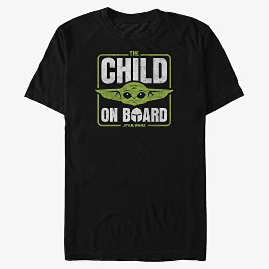 Majica Merch Star Wars: The Mandalorian - Get On Board Unisex T-Shirt Black