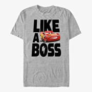 Merch Pixar Cars 3 - Boss McQueen Unisex T-Shirt Heather Grey