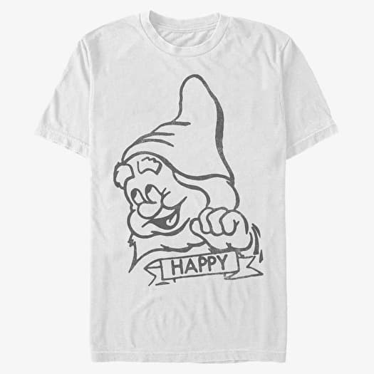 T-shirt Merch Disney Snow White - Happy Unisex T-Shirt White