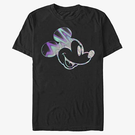 T-shirt Merch Disney Classic Mickey - Neon Slick Mick Unisex T-Shirt Black