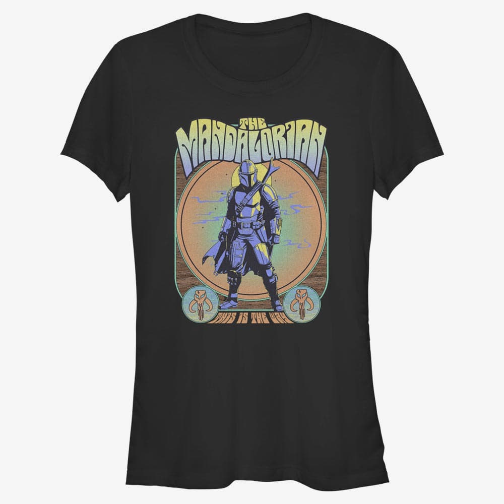 Tričká Merch Star Wars: The Mandalorian - Mando Gig Women's T-Shirt Black
