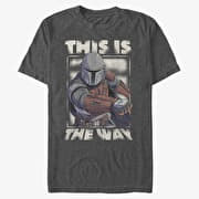 Merch Star Wars: The Mandalorian - The Way Unisex T-Shirt Dark Heather Grey