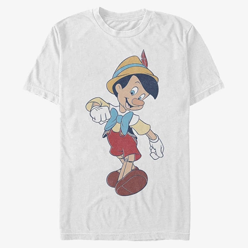 Футболка Merch Disney Pinocchio - Vintage Pinocchio Unisex T-Shirt White