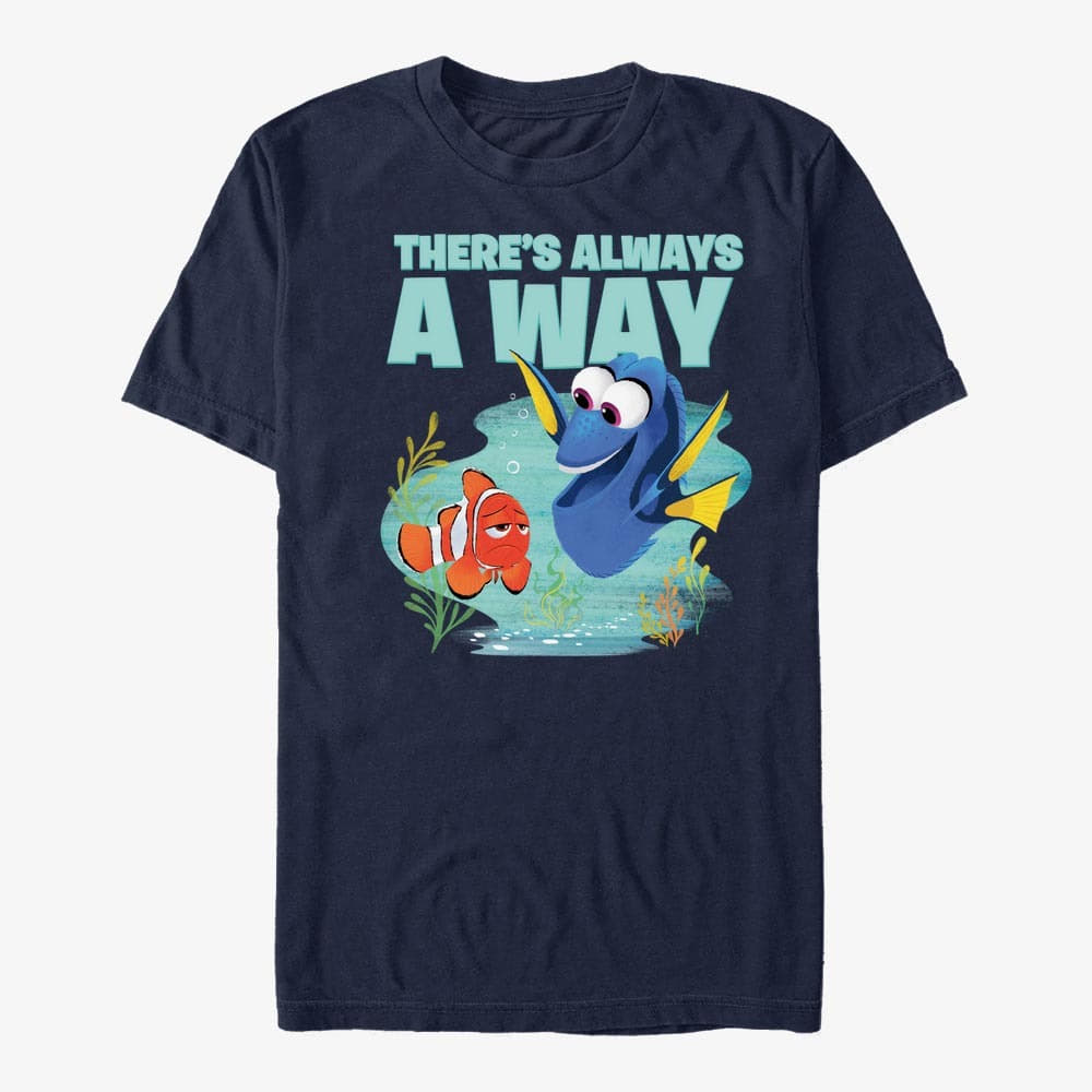 Tričká Merch Pixar Finding Dory - Always a Way Unisex T-Shirt Navy Blue