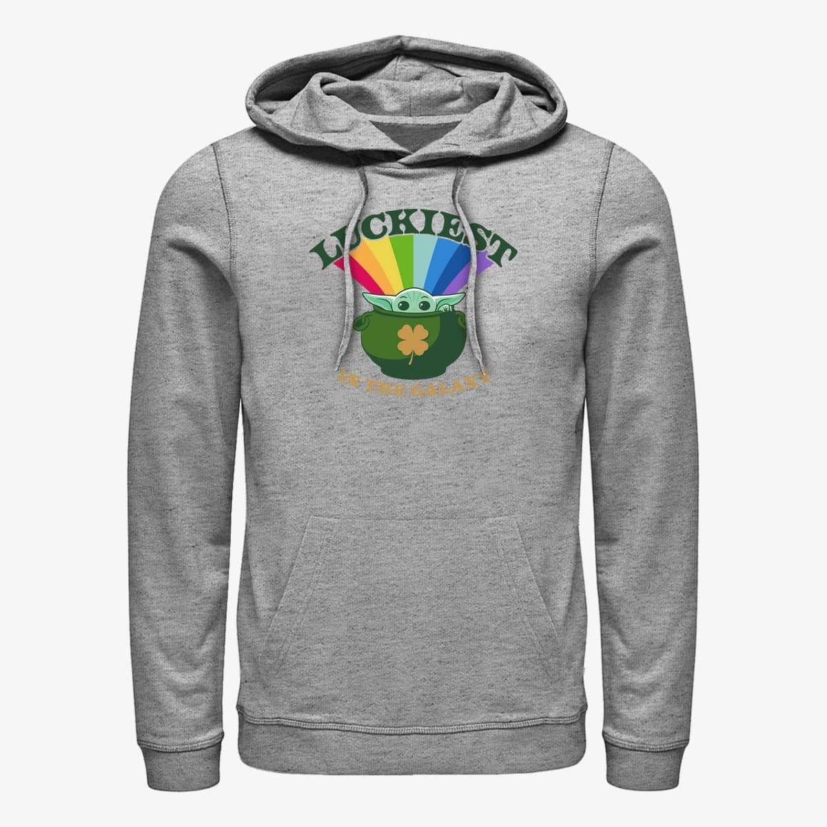 Kapuutsikud ja kampsunid Merch Star Wars: The Mandalorian - Grogu Pot Unisex Hoodie Heather Grey