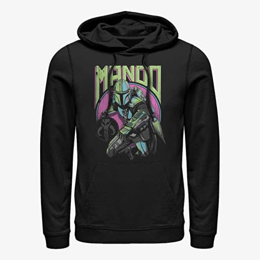 Sweatshirt Merch Star Wars: Mandalorian - New Wave Unisex Hoodie Black