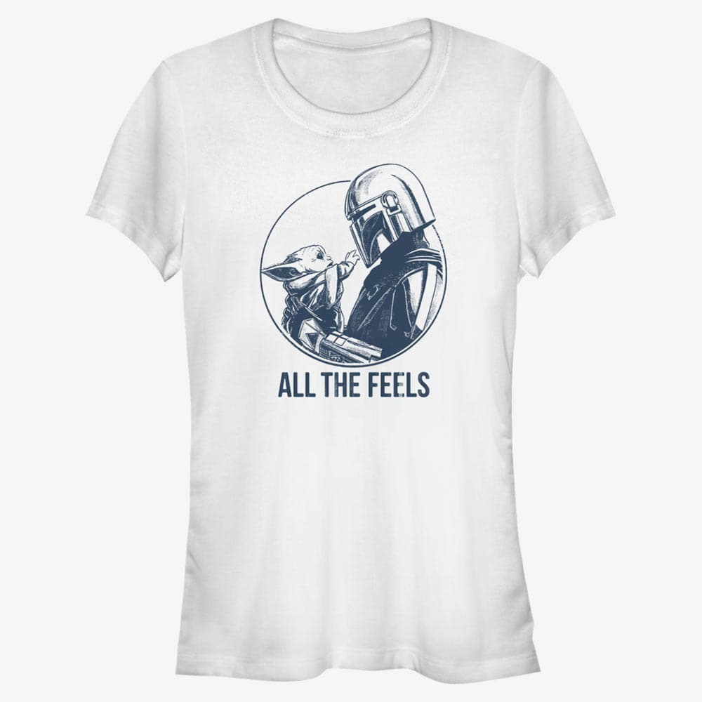 Magliette Merch Star Wars: The Mandalorian - The Feels Women's T-Shirt White