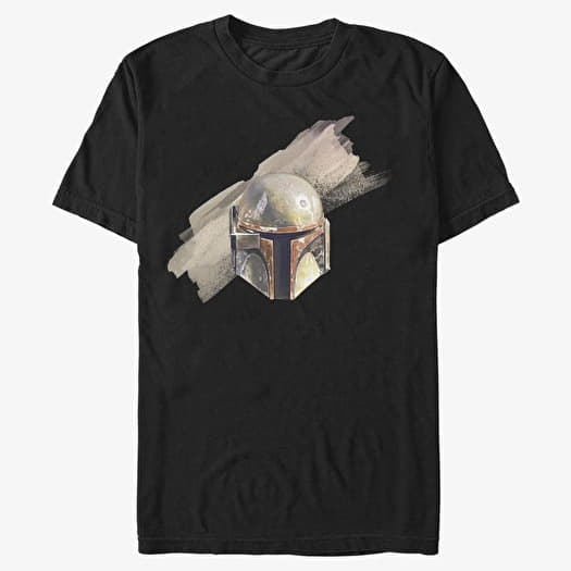 T-skjorte Merch Star Wars: The Mandalorian - Fett Helmet Unisex T-Shirt Black