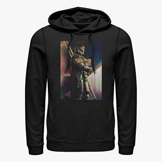 Kampsun Merch Star Wars: The Mandalorian - Madalorian And The Child Unisex Hoodie Black