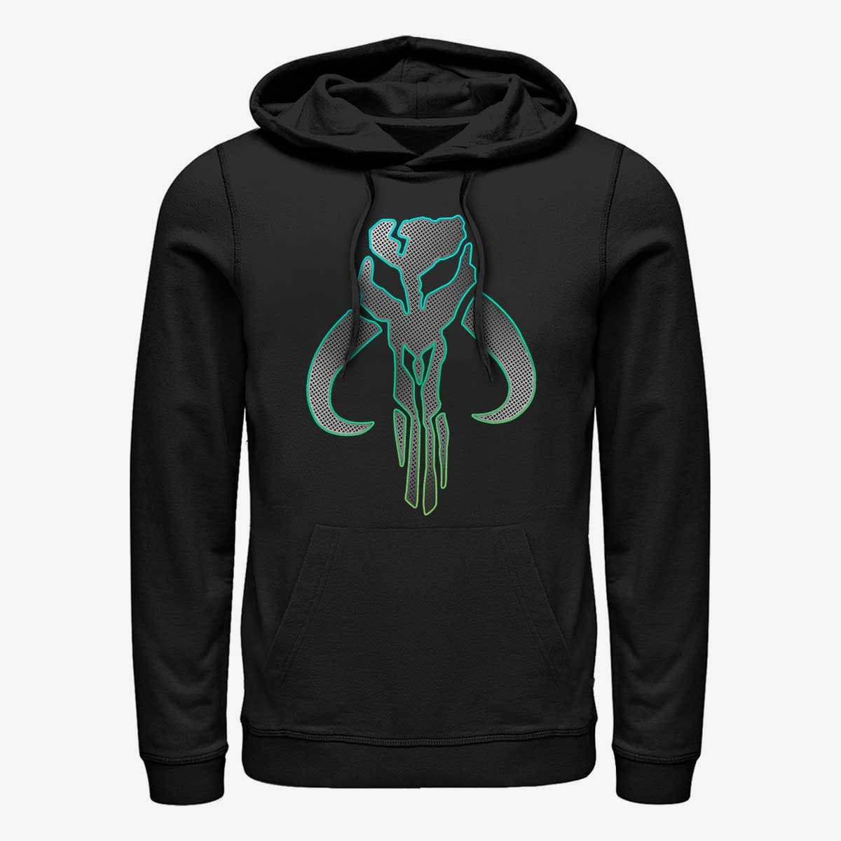 Merch Star Wars The Mandalorian Mando Silver Unisex Hoodie