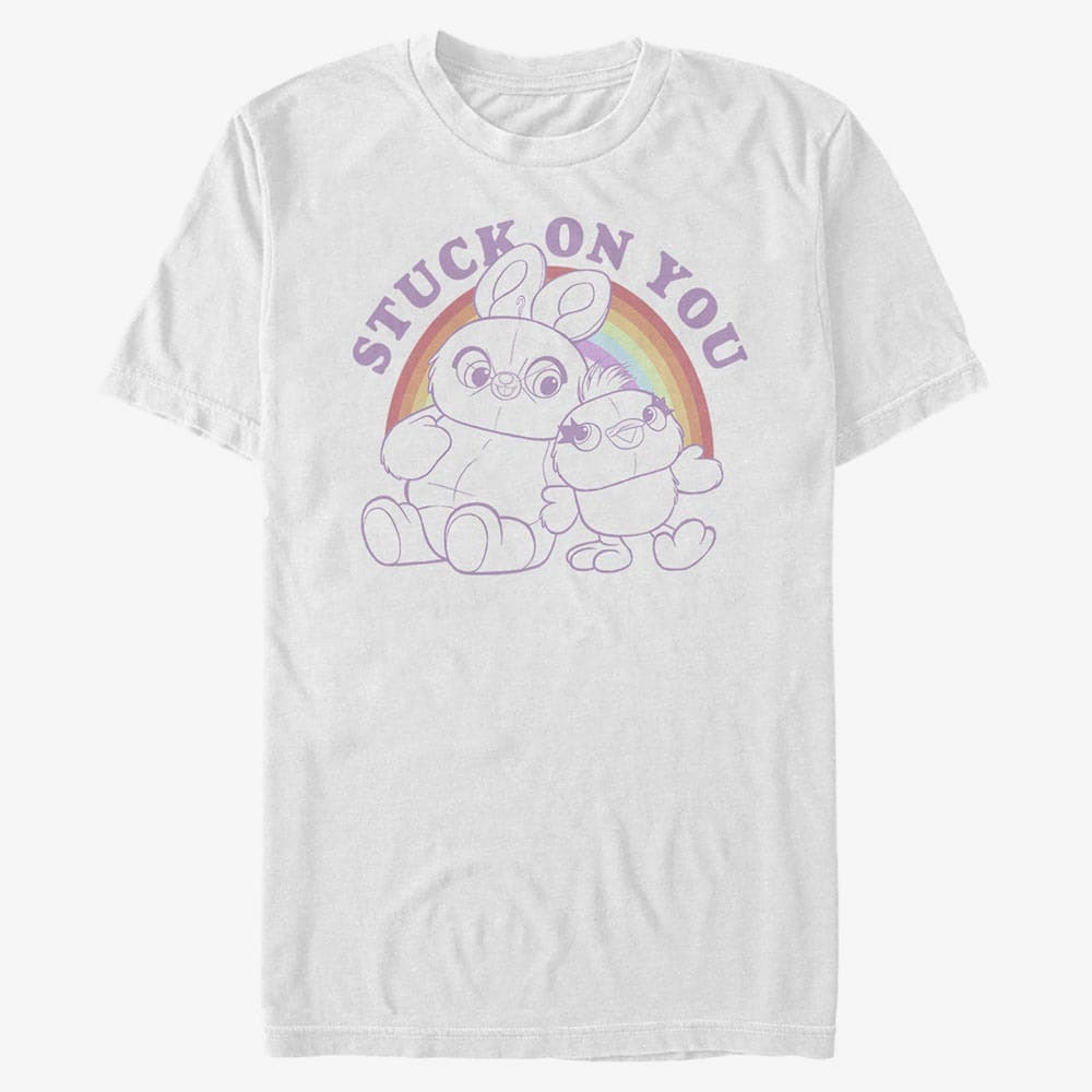 T-särgid Merch Disney Toy Story 4 - Rainbow Pals Unisex T-Shirt White