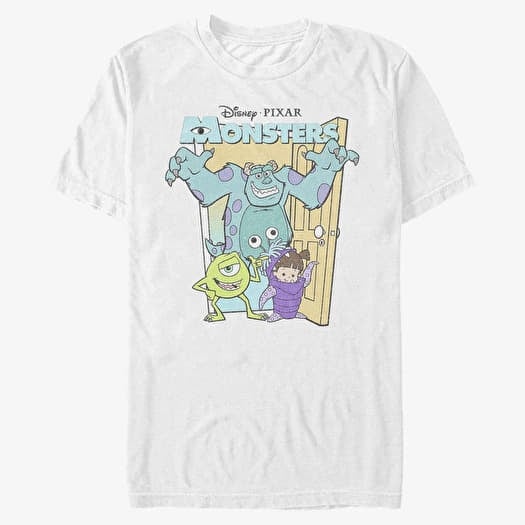 T-shirt Merch Pixar Monster's Inc. - Pastel Monsters Unisex T-Shirt White