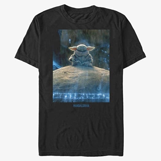 Marškinėliai Merch Star Wars: Mandalorian - MandoMon Epi6 Experiment Unisex T-Shirt Black
