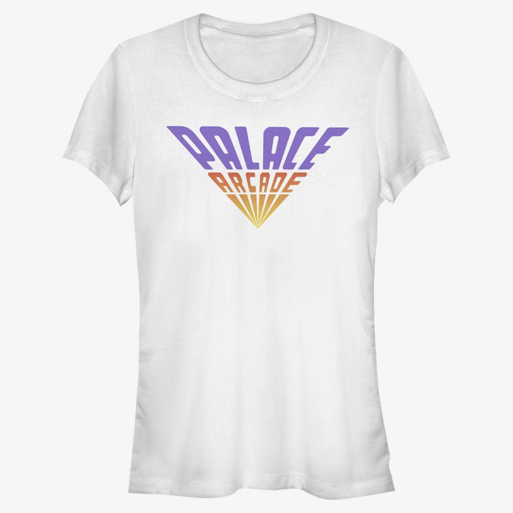 Tričká Merch Netflix Stranger Things - Palace Arcade Women's T-Shirt White