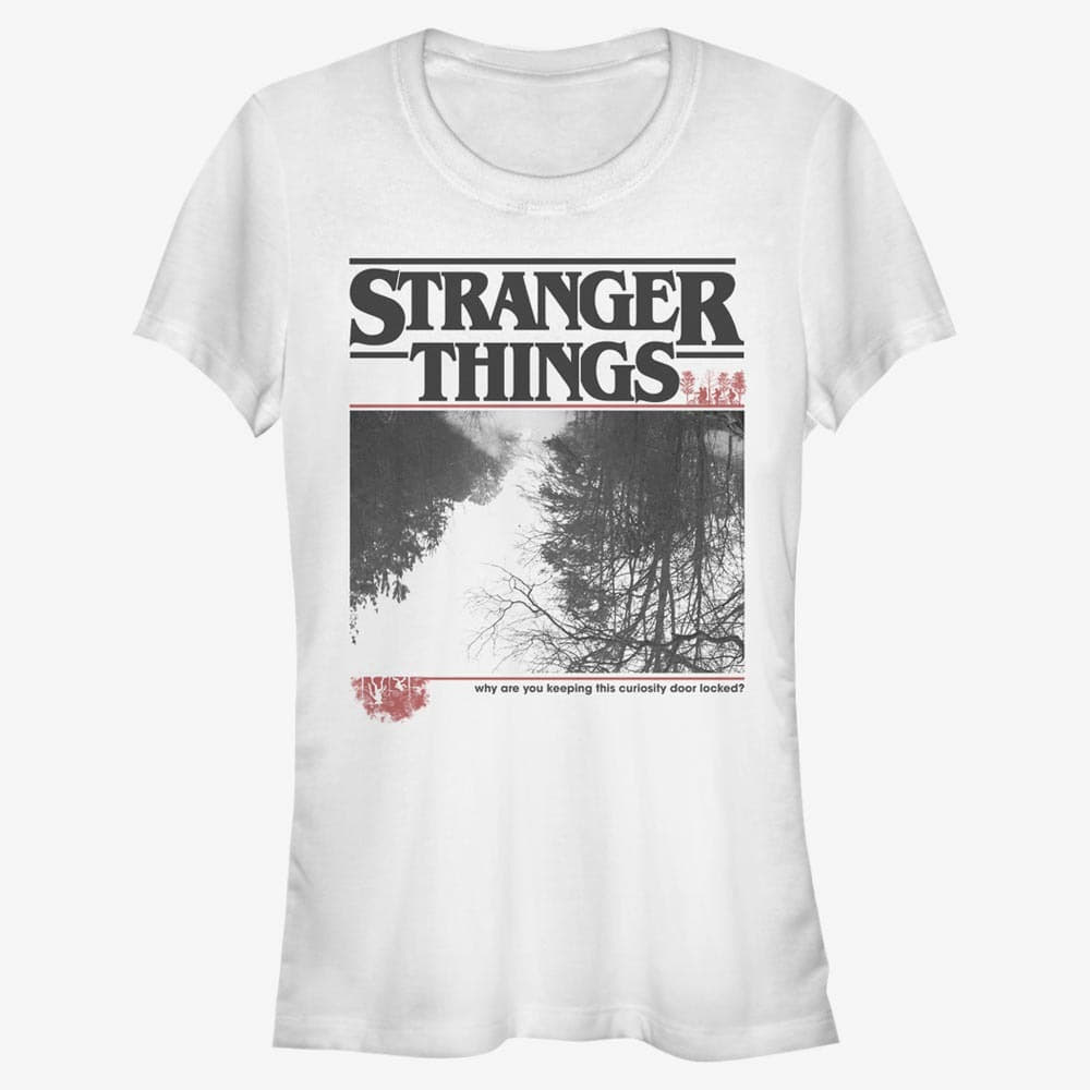 Pólók Merch Netflix Stranger Things - Upside Photo Women's T-Shirt White