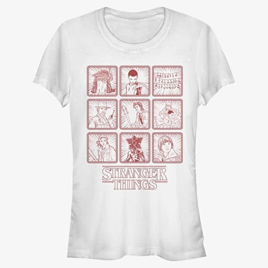T-shirt Merch Netflix Stranger Things - Season One Line Women's T-Shirt White