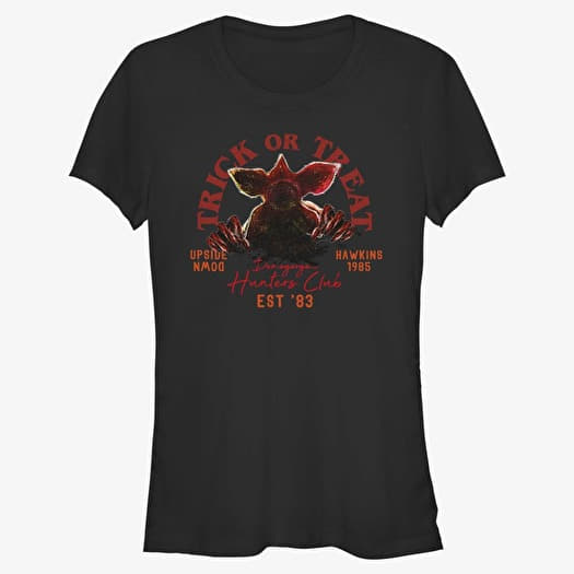 Majica Merch Netflix Stranger Things - Trick Or Treat Hunters Women's T-Shirt Black
