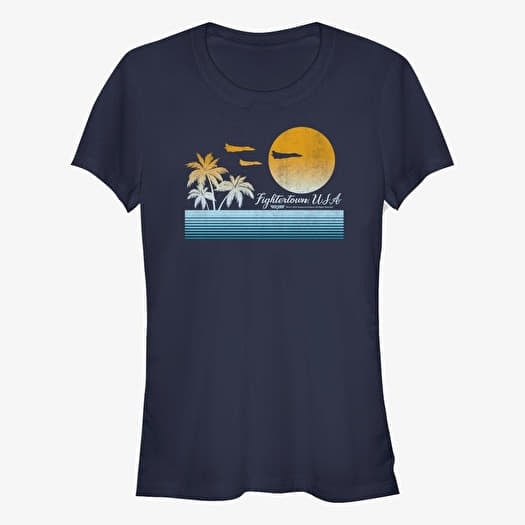 T-shirt Merch Paramount Top Gun - Fightertown USA Women's T-Shirt Navy Blue