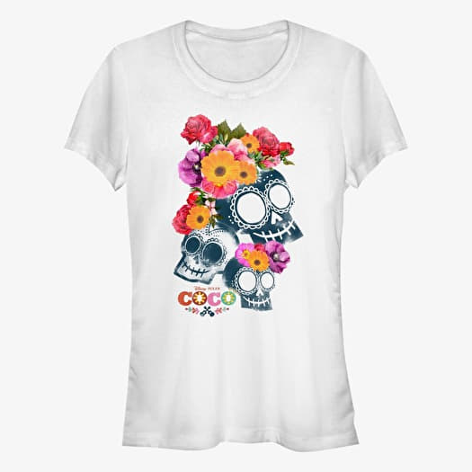 Tričko Merch Pixar Coco - Calaveras Women's T-Shirt White