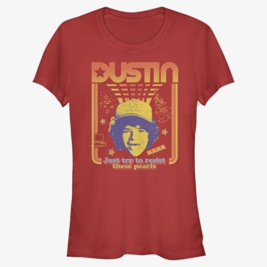 Majica Merch Netflix Stranger Things - Resist The Pearls Women's T-Shirt Red