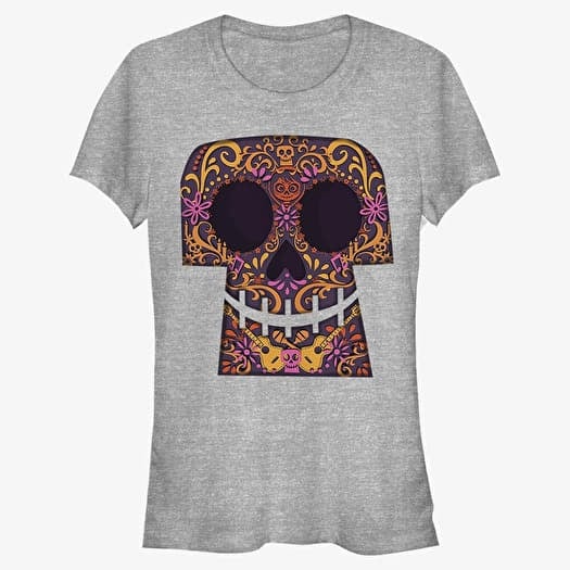 Tričko Merch Pixar Coco - Paper Cut Coco Women's T-Shirt Heather Grey