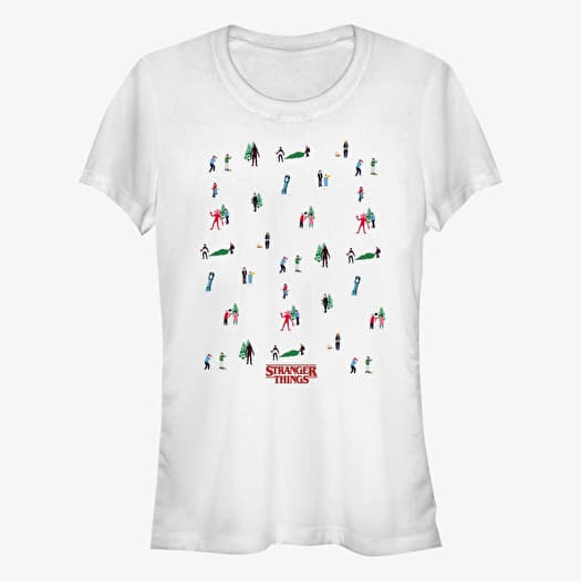 T-shirt Merch Netflix Stranger Things - Stranger Things Tree Sweater Women's T-Shirt White