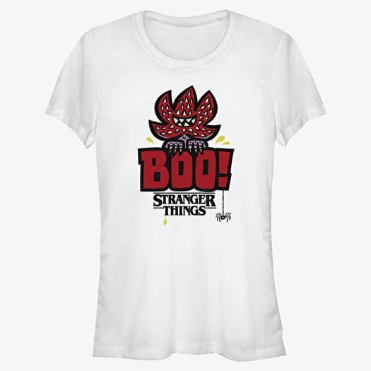 Tričko Merch Netflix Stranger Things - Boo Women's T-Shirt White