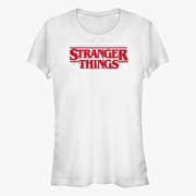 Merch Netflix Stranger Things - Christmas Lights Logo Women's T-Shirt White