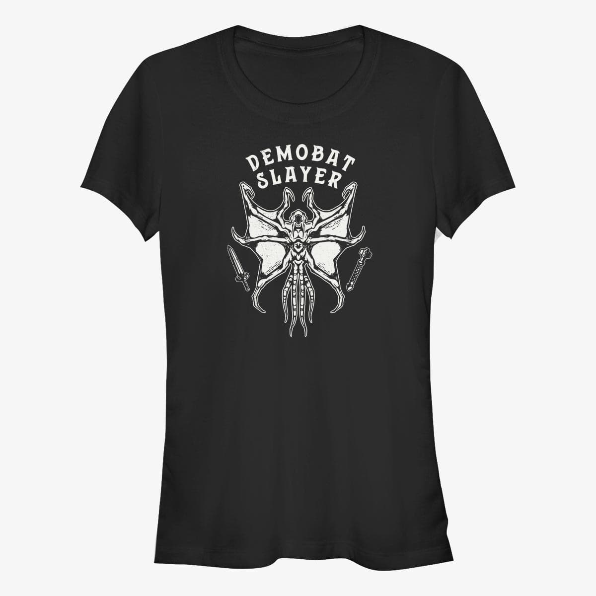 majice kratkih rukava Merch Netflix Stranger Things - Demobat Slayer Women's T-Shirt Black
