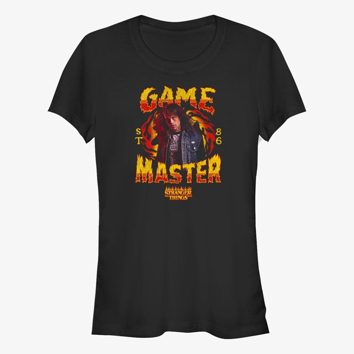 Tričká Merch Netflix Stranger Things - DUNGEON MASTER Women's T-Shirt Black