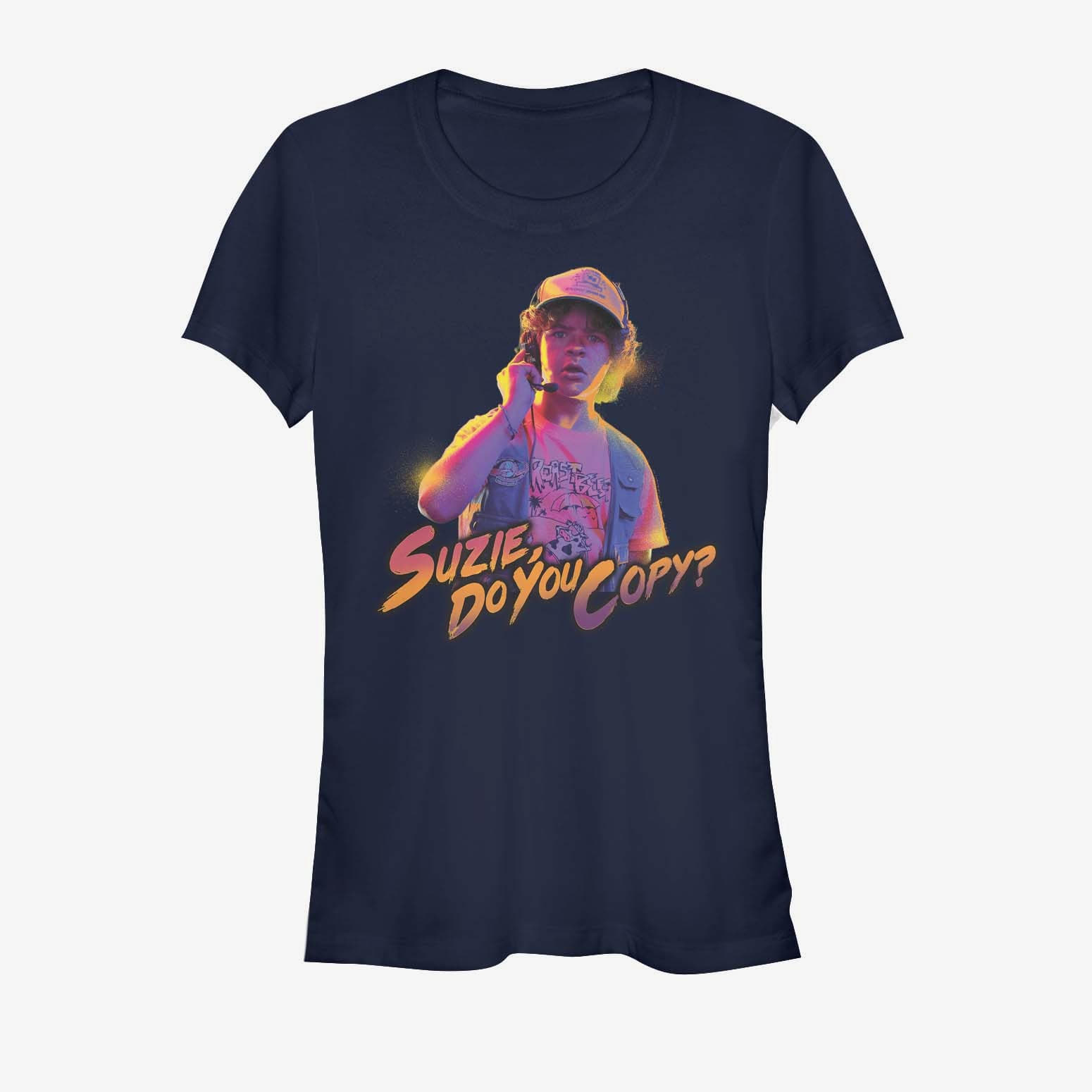 Tričká Merch Netflix Stranger Things - Do You Copy Women's T-Shirt Navy Blue