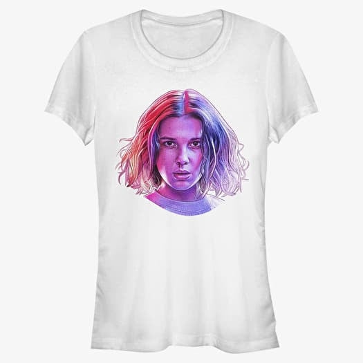 Tričko Merch Netflix Stranger Things - Eleven Big Face Women's T-Shirt White