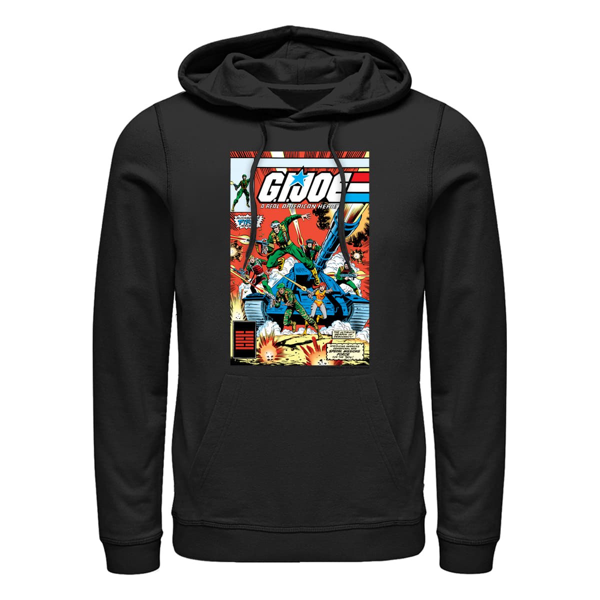 Kapuutsikud ja kampsunid Merch Hasbro G.I. Joe - Comic Poster Unisex Hoodie Black