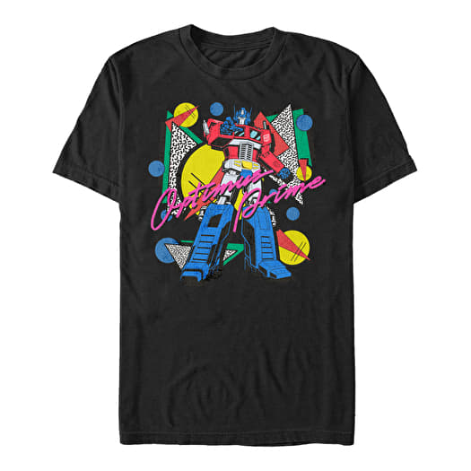 Majica Merch Hasbro Transformers - Eighties Optimus Men's T-Shirt Black
