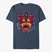 Merch Dungeons & Dragons - Eye of the Beholder Glass Unisex T-Shirt Vintage Heather Navy