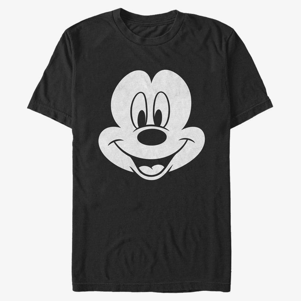 Tričká Merch Disney Classic Mickey - Big Face Mickey Unisex T-Shirt Black