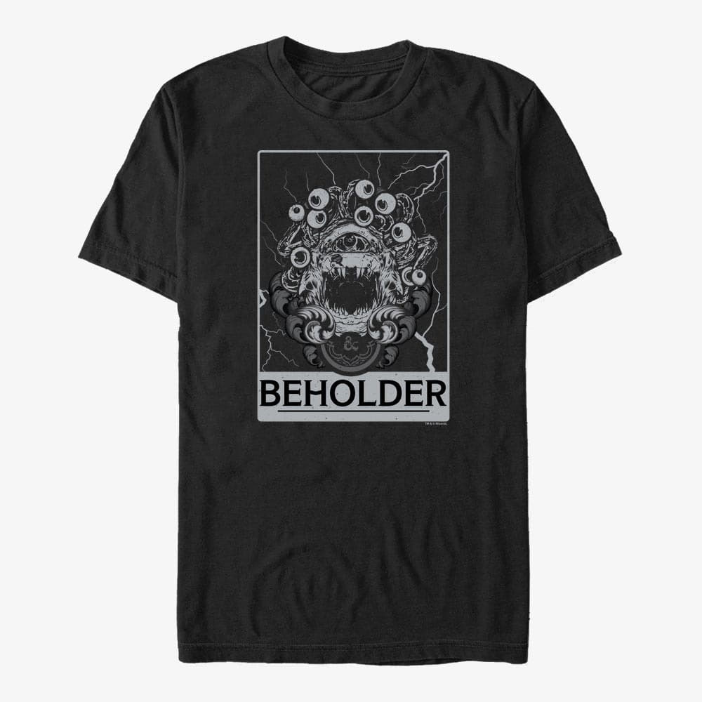 T-shirts Merch Dungeons & Dragons - Beholder TarotCard Unisex T-Shirt Black