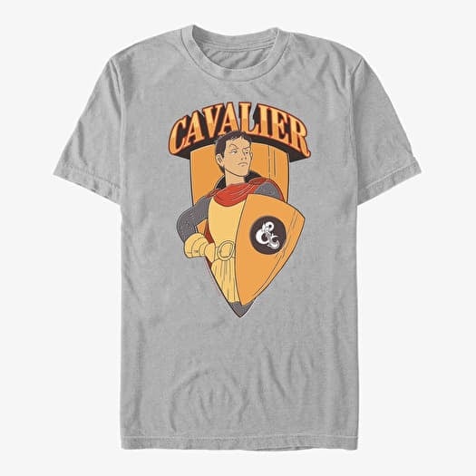 T-shirt Merch Dungeons & Dragons - Cavalier Shield Unisex T-Shirt Ash Grey