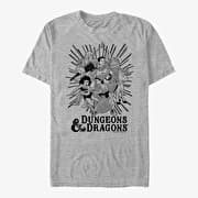 Merch Dungeons & Dragons - Group Ray Unisex T-Shirt Heather Grey
