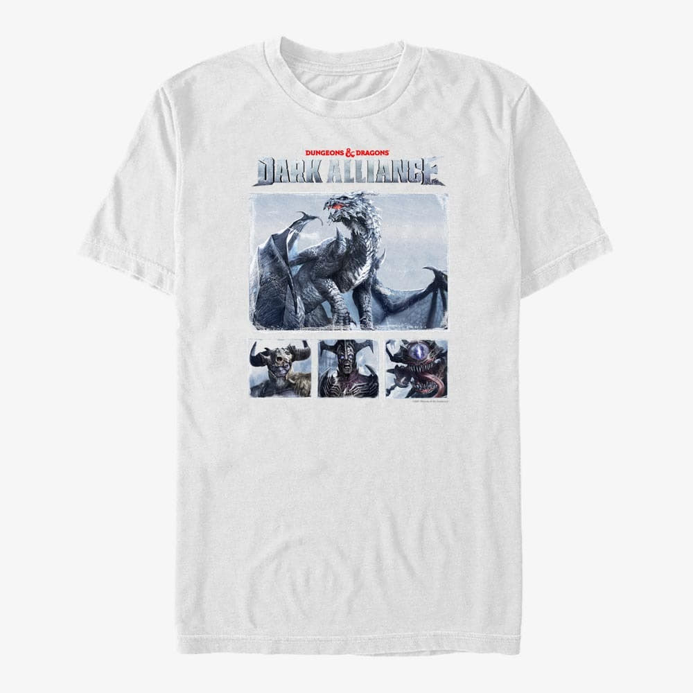 T-Shirts Merch Dungeons & Dragons - Dark Box Alliance Unisex T-Shirt White