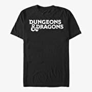 Merch Dungeons & Dragons - Stacked Logo Unisex T-Shirt Black