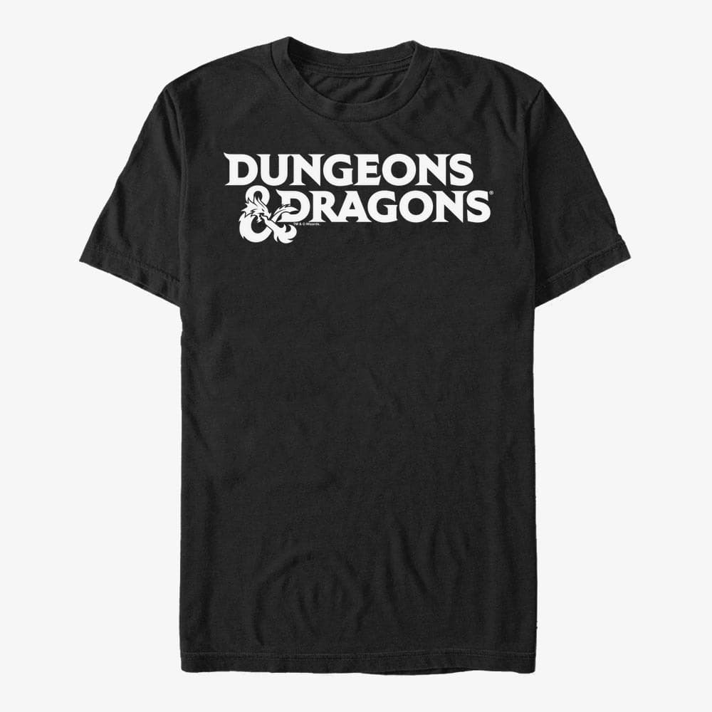 Tričká Merch Dungeons & Dragons - Stacked Logo Unisex T-Shirt Black